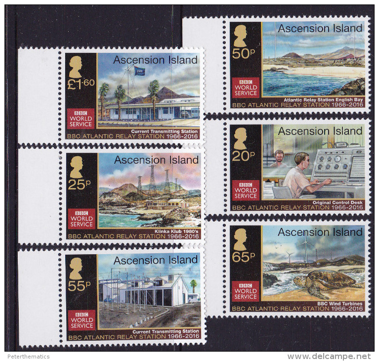 ASCENSION , 2016, MNH, BBC RELAY STATION, TURTLES, MOUNTAINS, LANDSCAPE, WIND ENERGY - Turtles