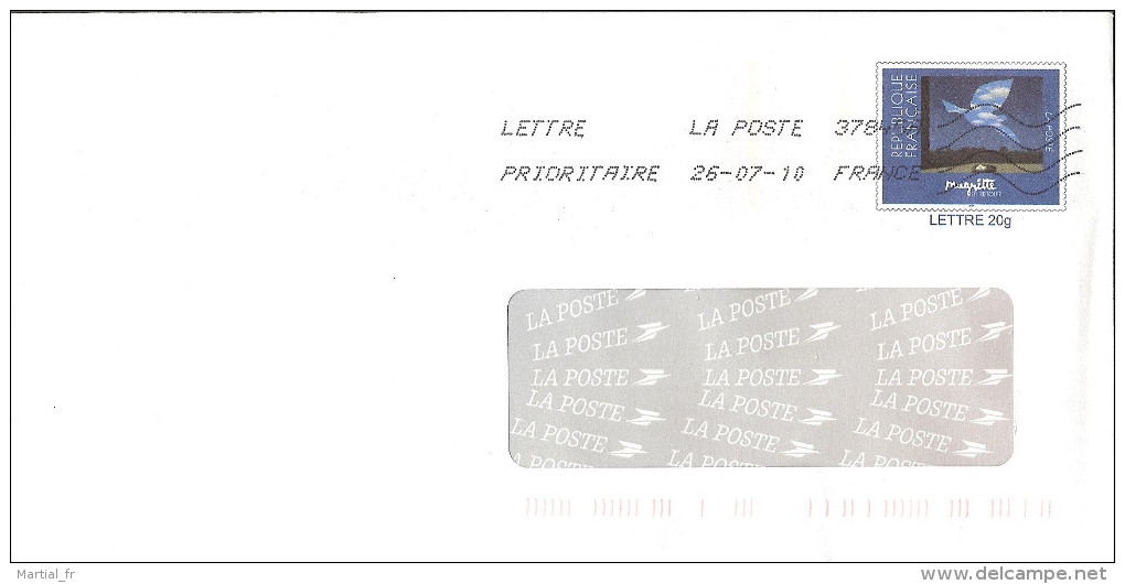 PAP ENTIER POSTAL STATIONERY GANZSACHE GS FRANCE OBLITERE Magritte 20 G à Fenetre Peinture Gemaelde Art Kunst - Listos A Ser Enviados : Réplicas Privadas