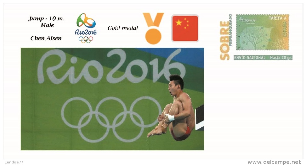 Spain 2016 - Olympic Games Rio 2016 - Gold Medal Jump 10m. Male China Cover - Otros & Sin Clasificación