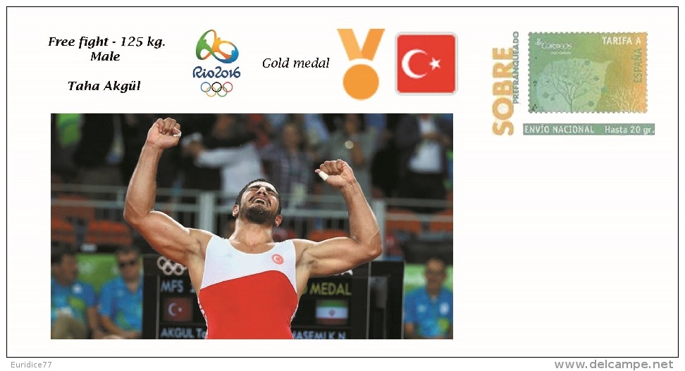 Spain 2016 - Olympic Games Rio 2016 - Gold Medal Free Fight Male Turkey Cover - Otros & Sin Clasificación