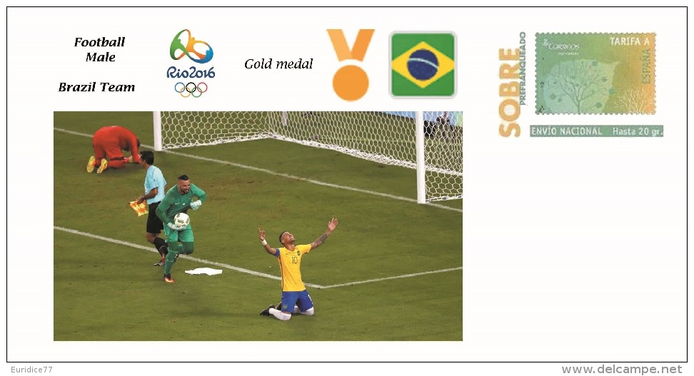 Spain 2016 - Olympic Games Rio 2016 - Gold Medal Football Male Brazil Cover - Otros & Sin Clasificación