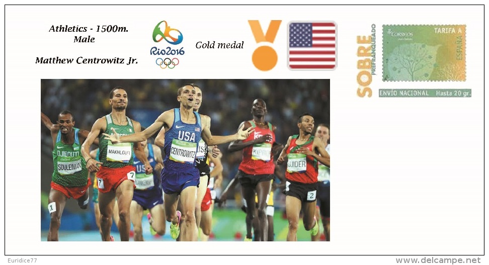 Spain 2016 - Olympic Games Rio 2016 - Gold Medal Athletics 1500m. Male USA Cover - Otros & Sin Clasificación