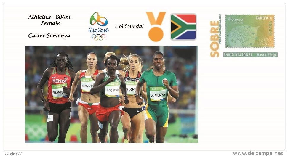 Spain 2016 - Olympic Games Rio 2016 - Gold Medal - Athletics Female South Africa Cover - Otros & Sin Clasificación