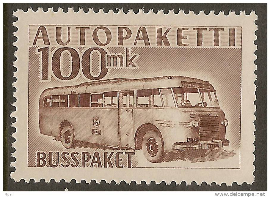 FINLAND 1952 100m Parcel Post SG P510 HM #VS63 - Colis Par Autobus
