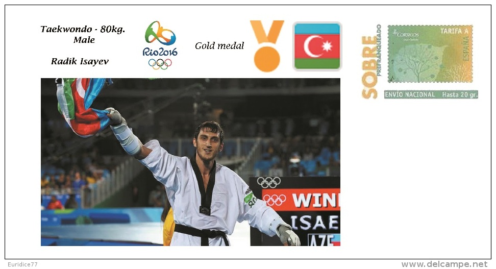 Spain 2016 - Olympic Games Rio 2016 - Gold Medal - Taekwondo Male Azerbaijan Cover - Otros & Sin Clasificación