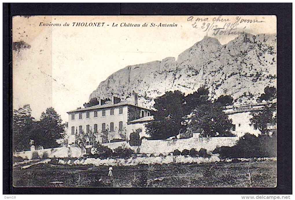 LE THOLONET (13) CHATEAU DE SAINT-ANTONIN  1916 PHOTOS R/V - Autres & Non Classés