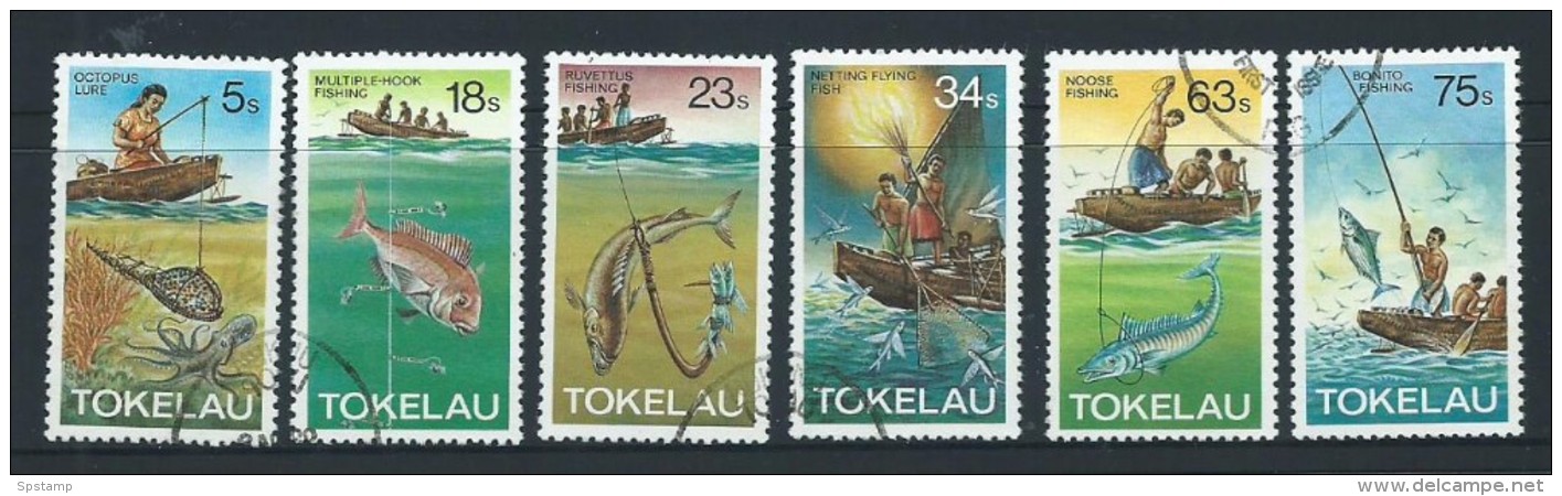 Tokelau 1982 Fish & Fishing Set 6 FU - Tokelau