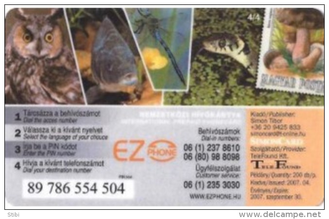 Hungary - Prepaid - 200 Ex. - Dragonfly - Sonstige & Ohne Zuordnung