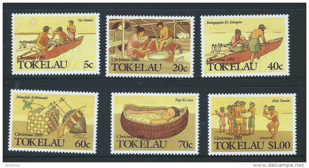 Tokelau 1988 Christmas Set 6 MNH - Tokelau