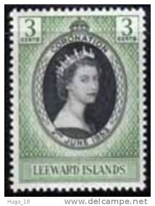 1953 QUEEN ELIZABETH CORONATION  LEEWARDS ISLANDS - Leeward  Islands