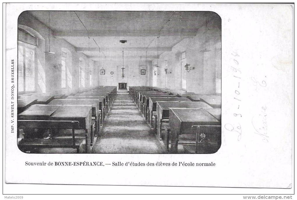 Souvenir De Bonne Espérence ( 7120 ) Salle D' études Des élèves ..... - Estinnes