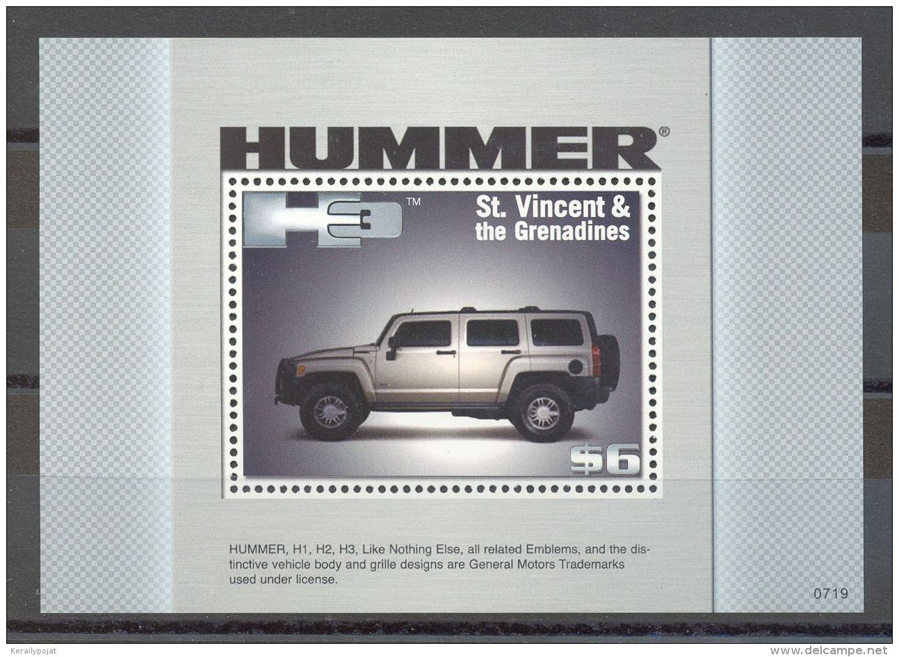 St.Vincent - 2008 Hummer Block MNH__(TH-16707) - St.Vincent (1979-...)