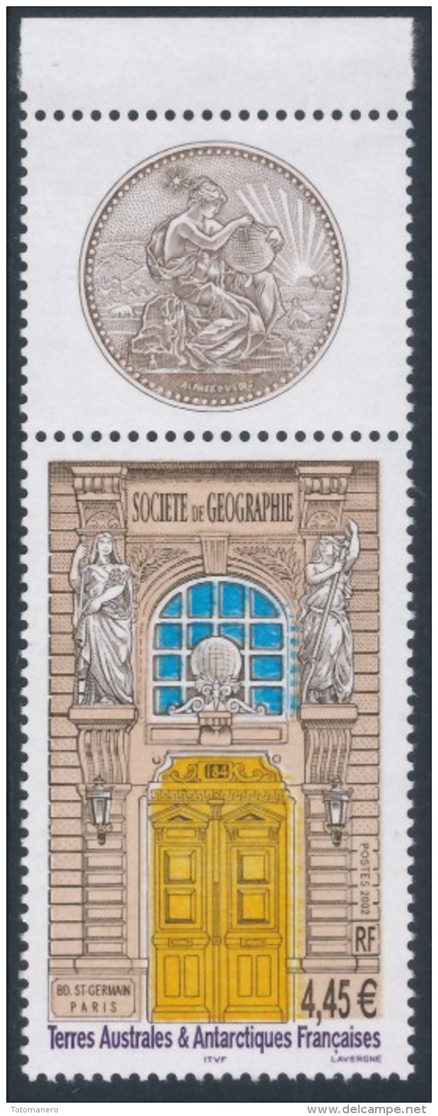 TAAF 2002 French Geographical Society 1v**MNH - Ungebraucht