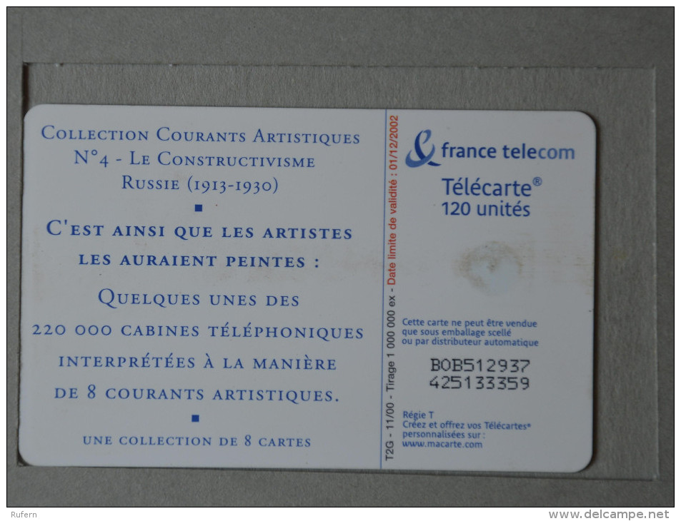 FRANCE    - TELECARTE - CREDIFONE - CALLCARD - TELEFONKARTE   2 SCANS - (Nº15937) - 120 Eenheden