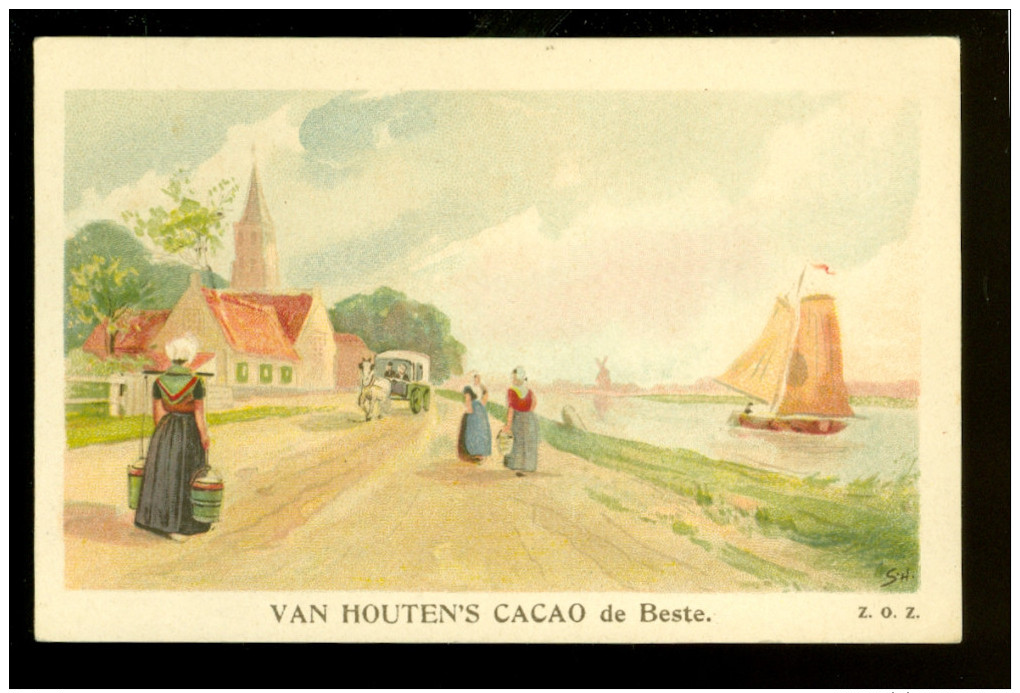 Chromo ( 4613 )  Chocolat  Cacao Van Houten  Weesp ( Hollande  Holland Nederland ) - Van Houten