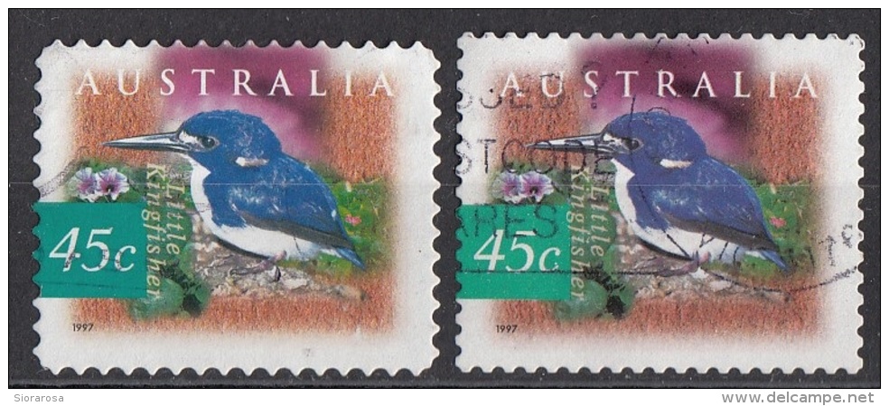 1528 Australia 1997 Uccelli Birds Little Kingfisher (Ceyx Pusillus) Viaggiato Used  Litho + Serpentine Die Cut - Sparrows