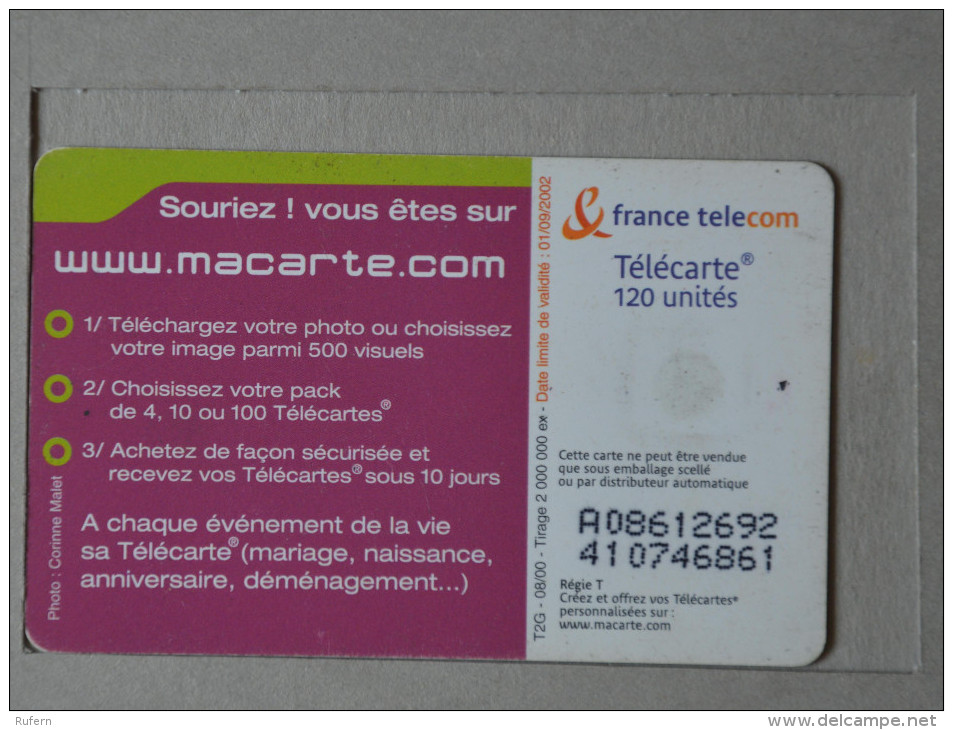 FRANCE    - TELECARTE - CREDIFONE - CALLCARD - TELEFONKARTE   2 SCANS - (Nº15947) - 120 Einheiten