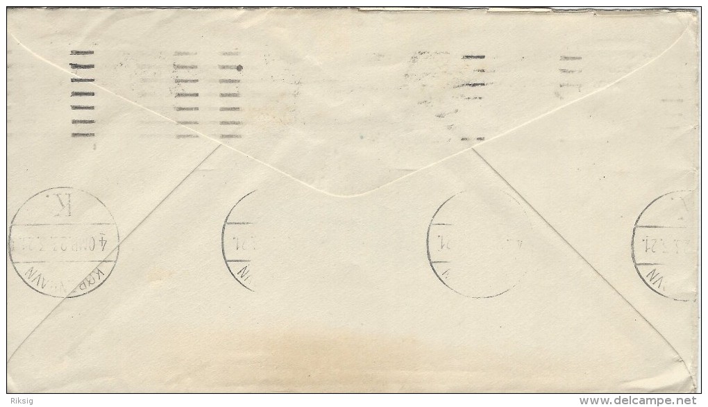 Uprated Stationery Sent To Denmark  H-744 - 1921-40