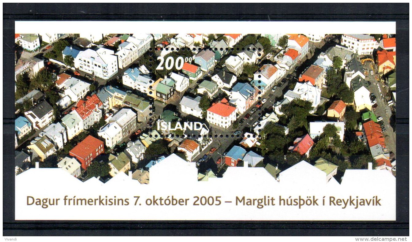 Iceland - 2005 - Stamp Day/Reykjavik Miniature Sheet - MNH - Unused Stamps