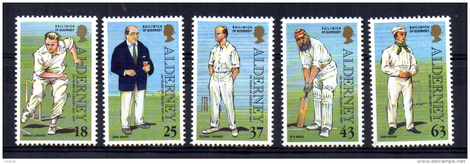 Alderney - 1997 - 150th Anniversary Of Cricket On Alderney - MNH - Alderney