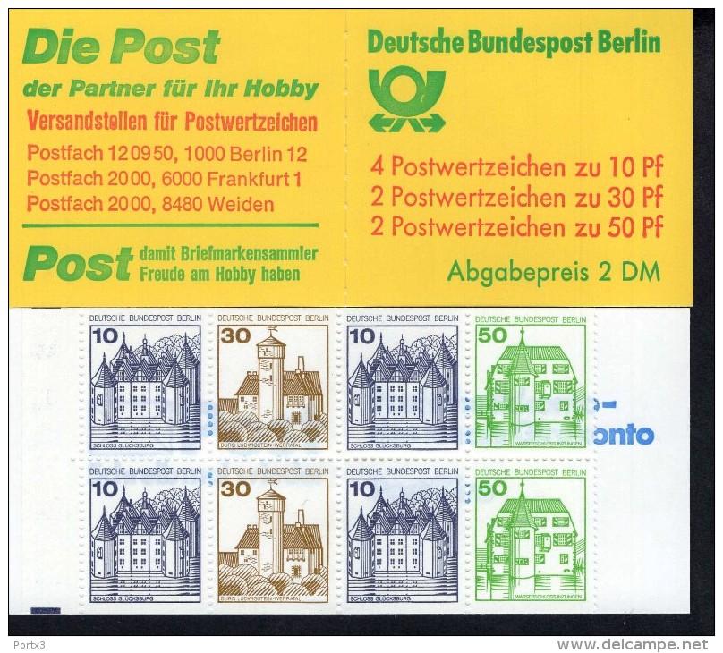 Markenheftchen 11 H Berlin Postfrisch ** MNH - Libretti