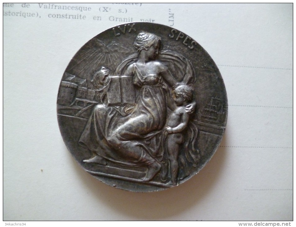 Médaille Argent Prud'homme (G.) : Tricentenaire De L'édit De Nantes, 1898 Paris Henri IV état Sup - Other & Unclassified