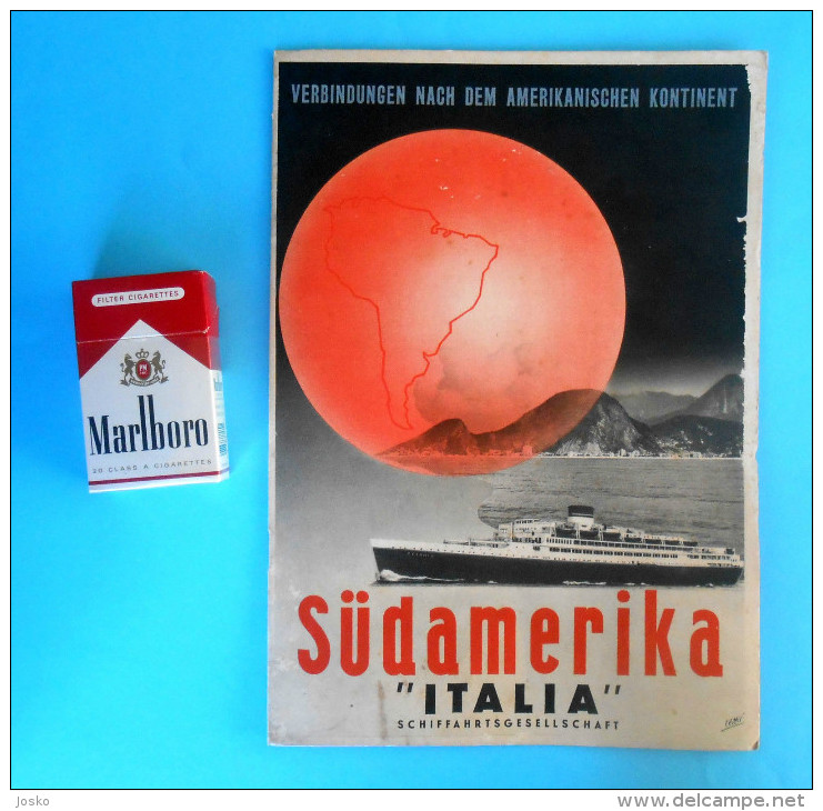 ITALIAN LINE 1930's America OCEANIA NEPTUNIA AUGUSTUS CONTE GRANDE PRINCIPESSA MARIA GIOVANNA Italy Italia Navigazione - Advertising