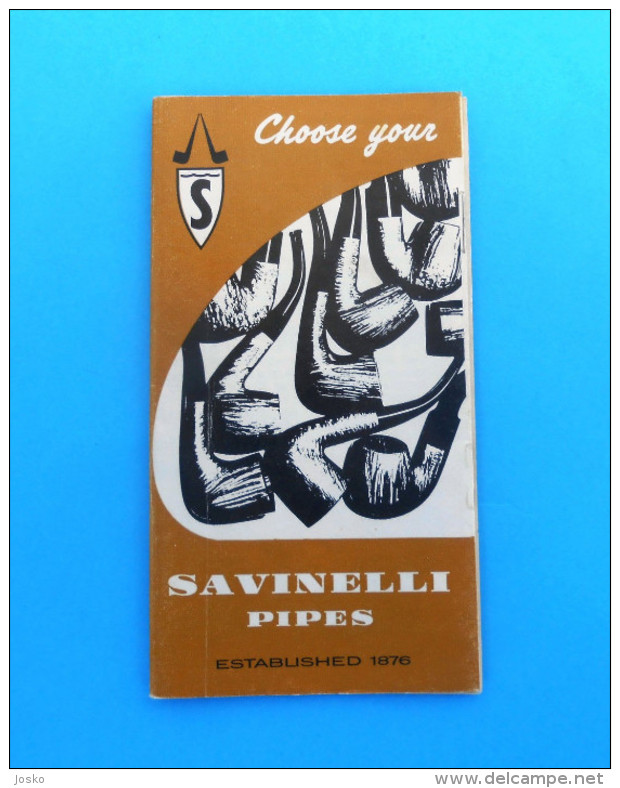 SAVINELLI PIPES - Beautifull Vintage Catalogue * Pipe Autograph Giubileo D'oro Punto Oro ... Rohr Tubo Pipa Pipe RRR - Altri & Non Classificati