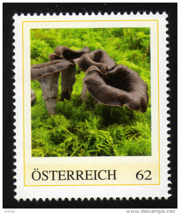ÖSTERREICH 2014 ** Totentrompete / Craterellus Cornucopioides - PM Personalized Stamp MNH - Pilze