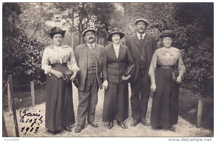 Beaufays - Lot De 4 Photos (3 Carte-photo & 1 Photo) Animée (famille Buyle, Nicolaï Octavie, Paris 1913) - Chaudfontaine