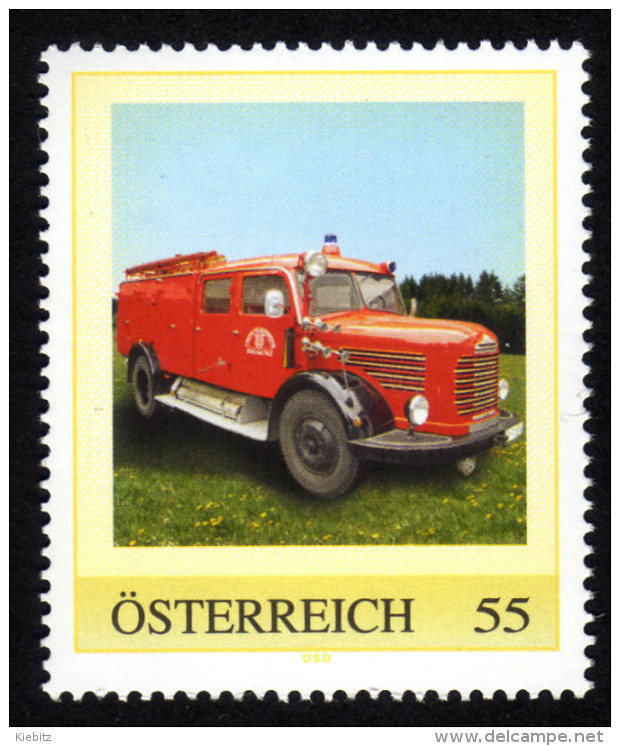 ÖSTERREICH 2008 ** Tanklöschfahrzeug TLF 16 Steyr 380 Diesel - PM Personalized Stamp MNH - Feuerwehr