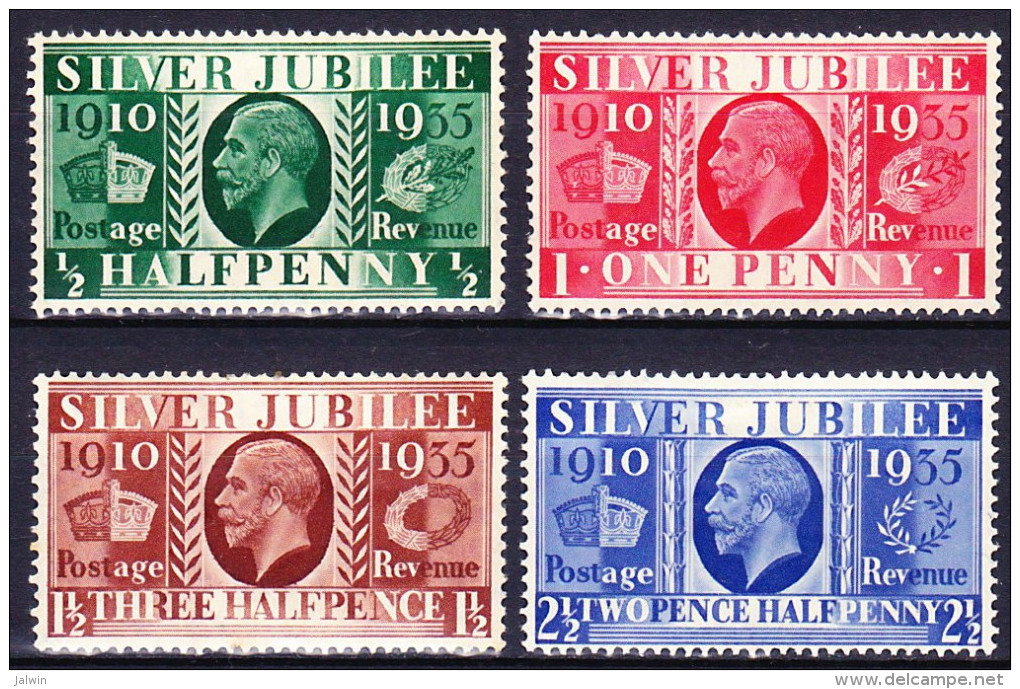 GRANDE BRETAGNE 1935 YT N° 201 à 204 * - Unused Stamps