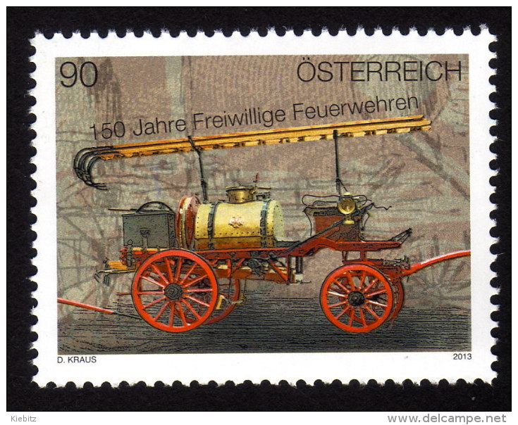 ÖSTERREICH 2013 ** 150 Jahre Freiwillige Feuerwehr - MNH - Brandweer