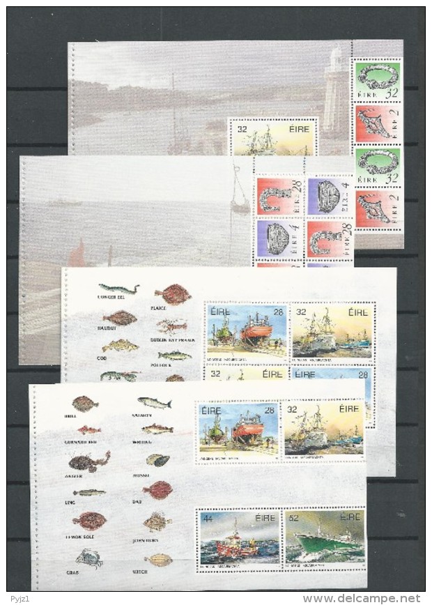 1991 MNH Ireland, Fishing (booklet Panes), Postfris** - Nuovi