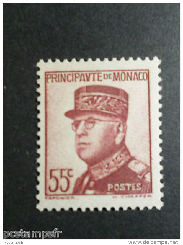 MONACO 1937-39, Timbre 159, PRINCE LOUIS II, Neuf**, VF MNH STAMP - Autres & Non Classés