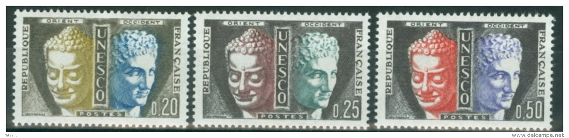 LOTE 785  ///  UNESCO   YVERT Nº: 1/3 **MNH - Mint/Hinged