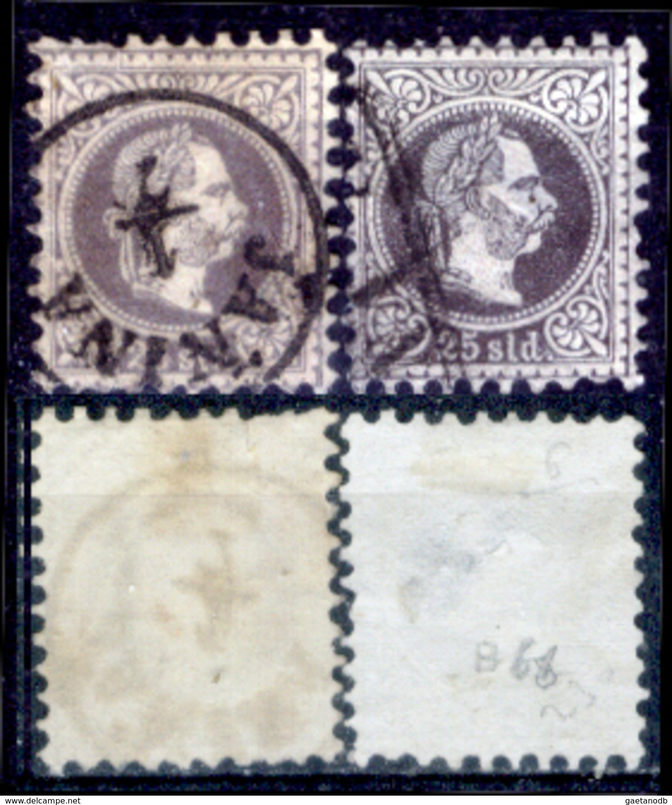 Levante-Austriaco-27 - 1867 - Yvert & Tellier N. B6a + B6b (o) Used - Privo Di Difetti Occulti. - Oostenrijkse Levant