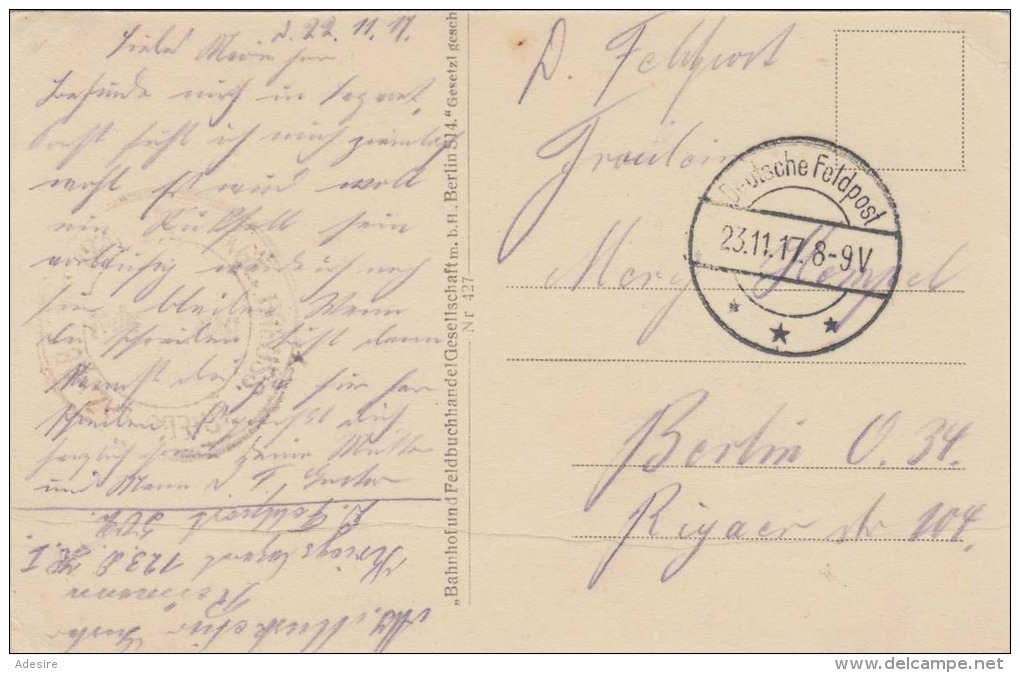 BUZAU (Rumänien, Walachei), Justizpalast, Karte Als Feldpost Gel.1917 - Rumänien