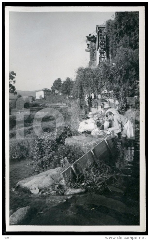 50s REAL PHOTO FOTO POSTCARD MOINHO WATER MILL MOULIN RIO VOUGA SAO PEDRO SUL VISEU PORTUGAL CARTE POSTALE - Viseu