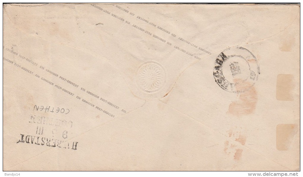 Entier Postal - Norddeutscher Postbezik - Ein Groschen - Scan Recto-verso - Entiers Postaux