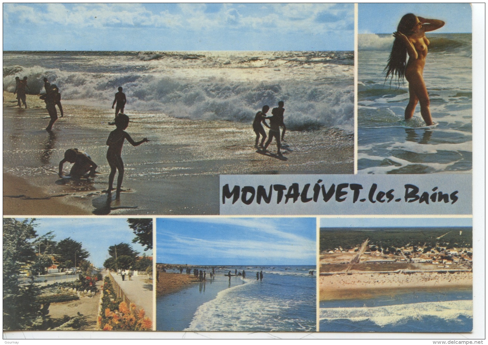 Montalivet Les Bains / Sur Mer : Les Joies De La Plage Naturisme Pin Up Nue Avenue Et Aérienne (n°14 Théojac Neuve - Autres & Non Classés