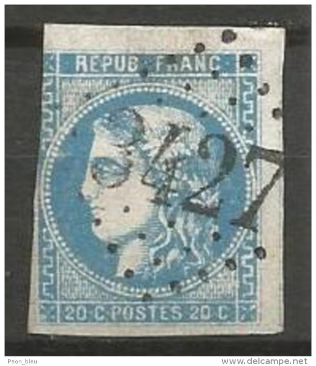 France - Obl. GC3427 SOLRE-LE-CHATEAU Sur Timbre Napoleon III Et/ou Cérès - N°46B - Andere & Zonder Classificatie