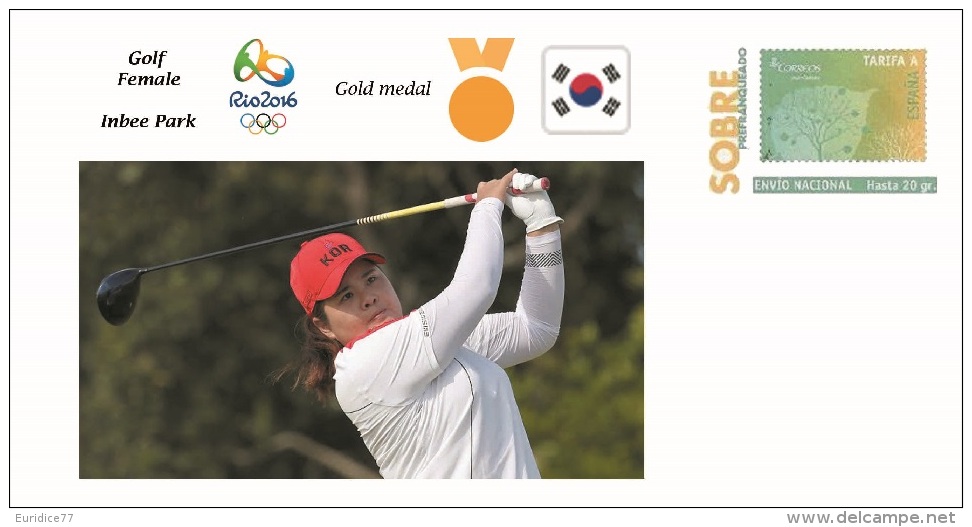 Spain 2016 - Olympic Games Rio 2016 - Gold Medal Golf Female South Korea Cover - Otros & Sin Clasificación