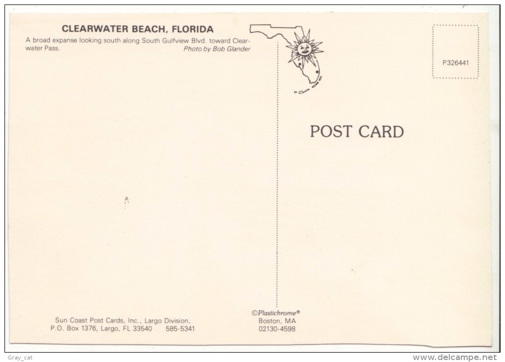 Clearwater Beach, Florida, Looking South, Unused Postcard [18677] - Clearwater