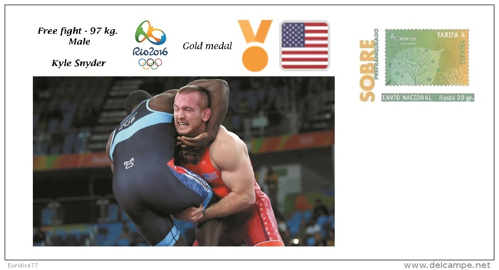 Spain 2016 - Olympic Games Rio 2016 - Gold Medal - Free Fight Male USA Cover - Otros & Sin Clasificación