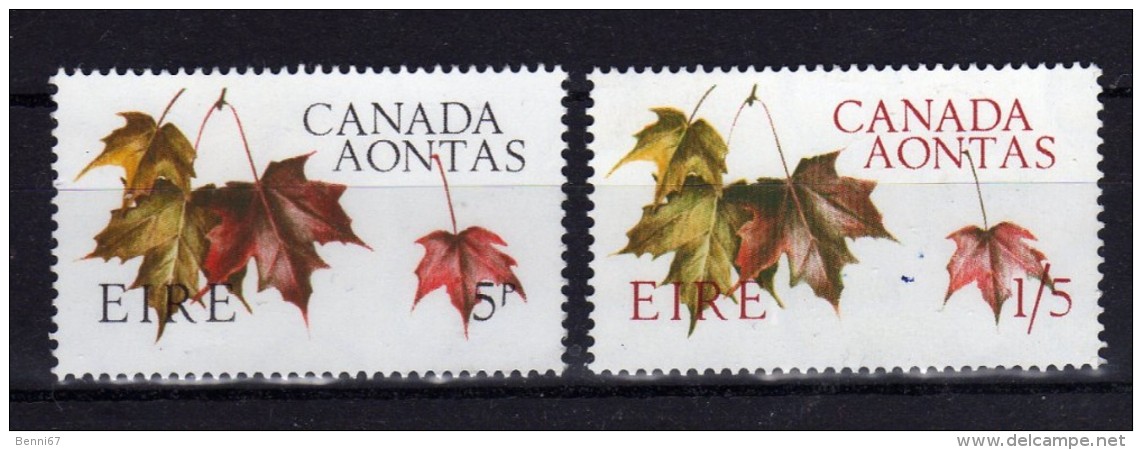 IRLANDE Ireland Eire 1967 Confédération Canadienne Yv 195/196 Mi 194/195 MNH ** - Unused Stamps