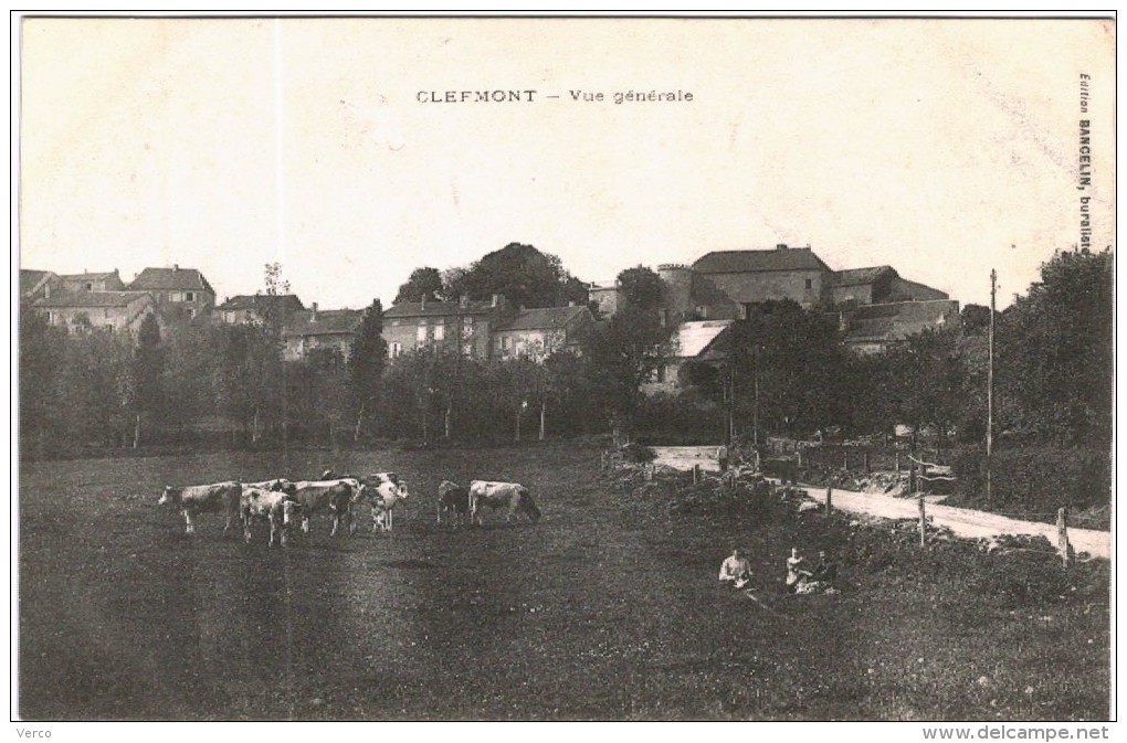 CARTE POSTALE ANCIENNE DE CLEFMONT - VUE GENERALE - Clefmont