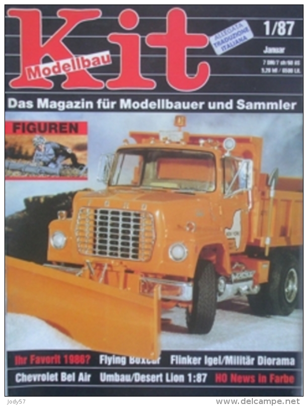 KIT - MODELLBAU - N.1/87 JANUAR 1987 - FORD LN 8000 SPAZZANEVE 1/25 AMT/ERTL - Deutschland