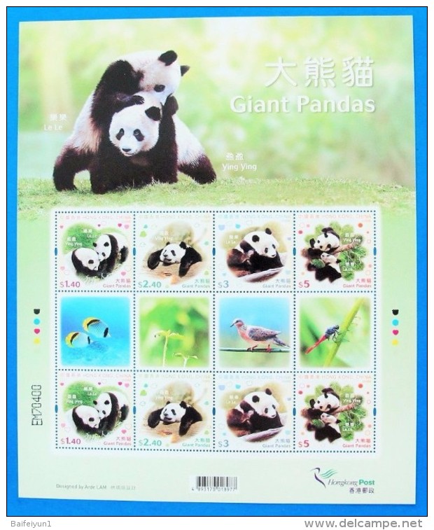 Hong Kong 2008 Grant Panda Mini Sheetlet MNH - Neufs