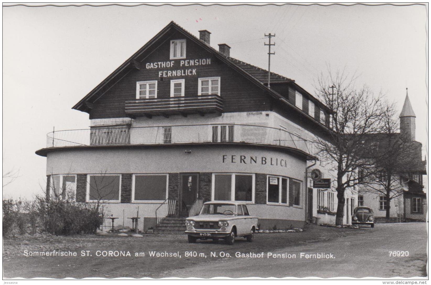 AK - NÖ - St. Corona Am Wechsel - Gasthof Fernblick - 1958 - Wechsel